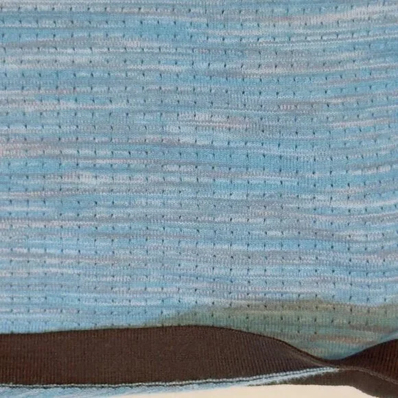 Nike Tech Knit Button Collar Shirt Men’s Medium Blue Blend - Picture 11 of 12